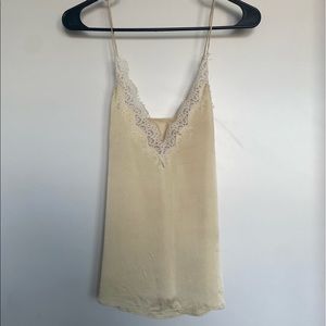 Cami NYC Silk & Lace Camisole in Butter